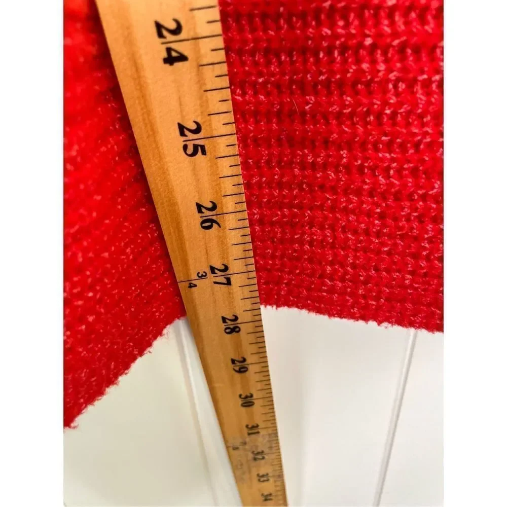Anthropologie Oversized‎ Pilcro Cowl Neck Red Sweater Size S - Picture 10 of 12